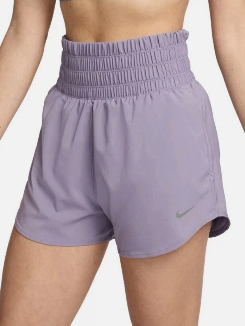 Nike Women's One Dri-FIT Ultra High-Waisted 3" Lined Short  Sz XS Daybreak